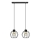 Żyrandol na lince STARLIGHT 2xE27/15W/230V czarny/złoty