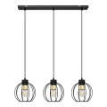 Żyrandol na lince STARLIGHT 3xE27/15W/230V czarny/złoty