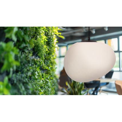 Żyrandol na lince STONES 1xE27/40W/230V śr. 30 cm