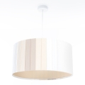 Żyrandol na lince STRIPES 1xE27/60W/230V Ø 40 cm kremowy