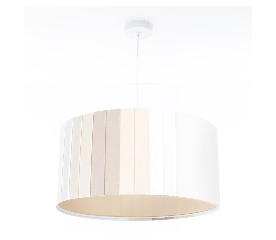 Żyrandol na lince STRIPES 1xE27/60W/230V Ø 60 cm kremowy