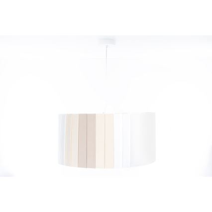 Żyrandol na lince STRIPES 1xE27/60W/230V Ø 60 cm kremowy