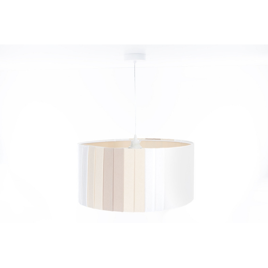 Żyrandol na lince STRIPES 1xE27/60W/230V Ø 60 cm kremowy