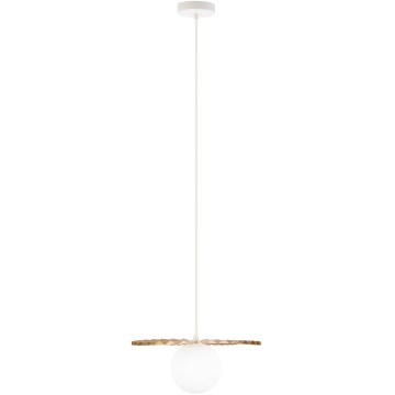 Žyrandol na lince SUNPLISS 1xG9/10W/230V śr. 30 cm złoty/kremowy