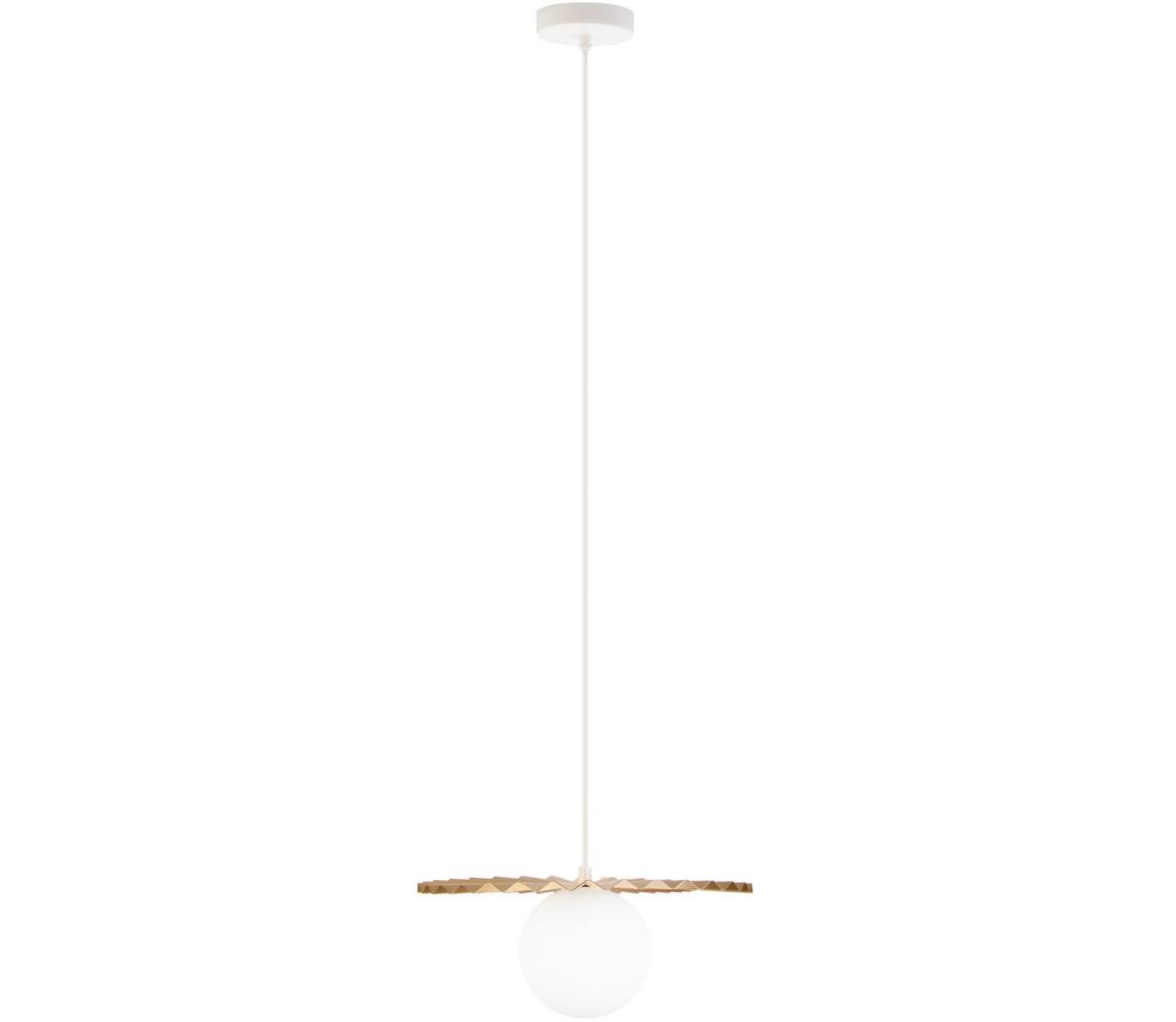 Žyrandol na lince SUNPLISS 1xG9/10W/230V śr. 30 cm złoty/kremowy