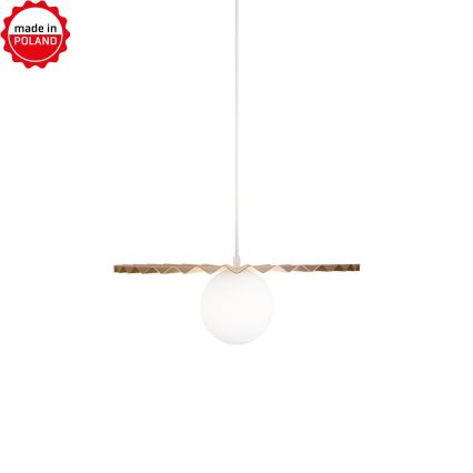 Žyrandol na lince SUNPLISS 1xG9/10W/230V śr. 40 cm złoty/kremowy