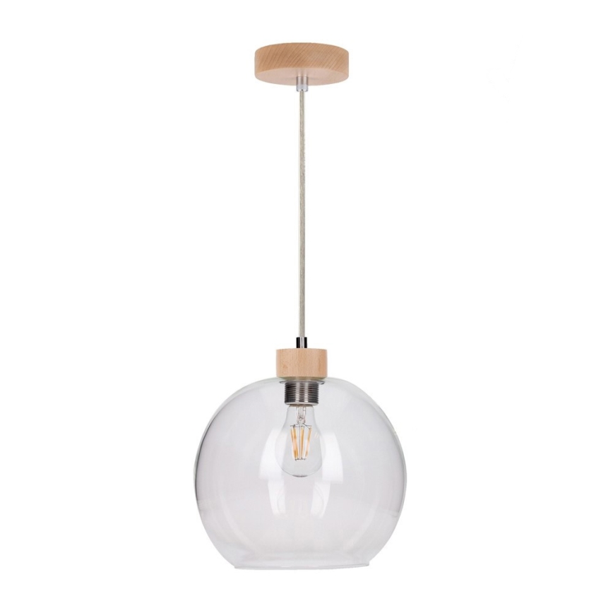 Żyrandol na lince SVEA 1xE27/60W/230V brzoza