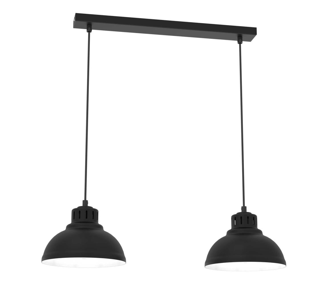 Żyrandol na lince SVEN 2xE27/15W/230V czarny
