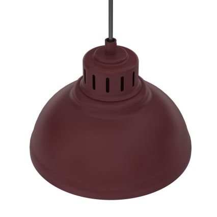 Żyrandol na lince SVEN 3xE27/15W/230V bordowy
