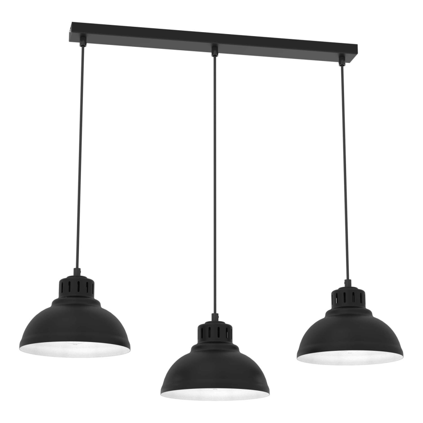 Żyrandol na lince SVEN 3xE27/15W/230V czarny