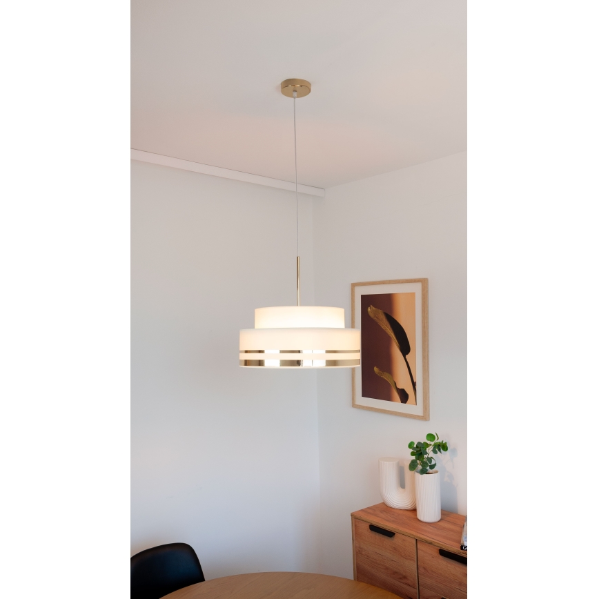 Żyrandol na lince TAMI 1xE27/60W/230V beżowy/złoty