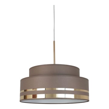Żyrandol na lince TAMI 1xE27/60W/230V brązowy/złoty