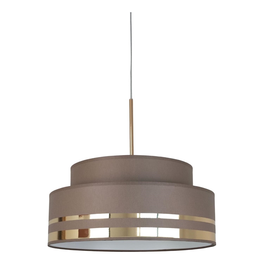 Żyrandol na lince TAMI 1xE27/60W/230V brązowy/złoty