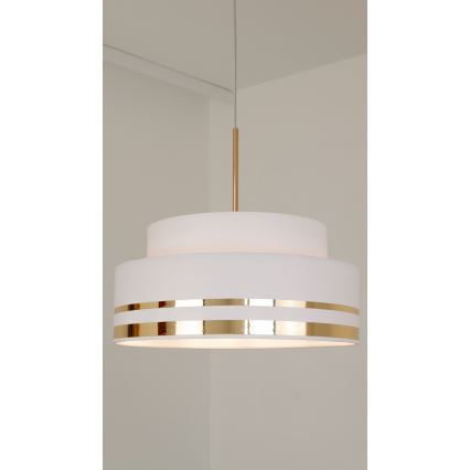 Żyrandol na lince TAMI 1xE27/60W/230V kremowy/złoty