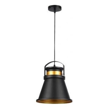 Żyrandol na lince TAO 1xE27/60W/230V śr. 25 cm czarny