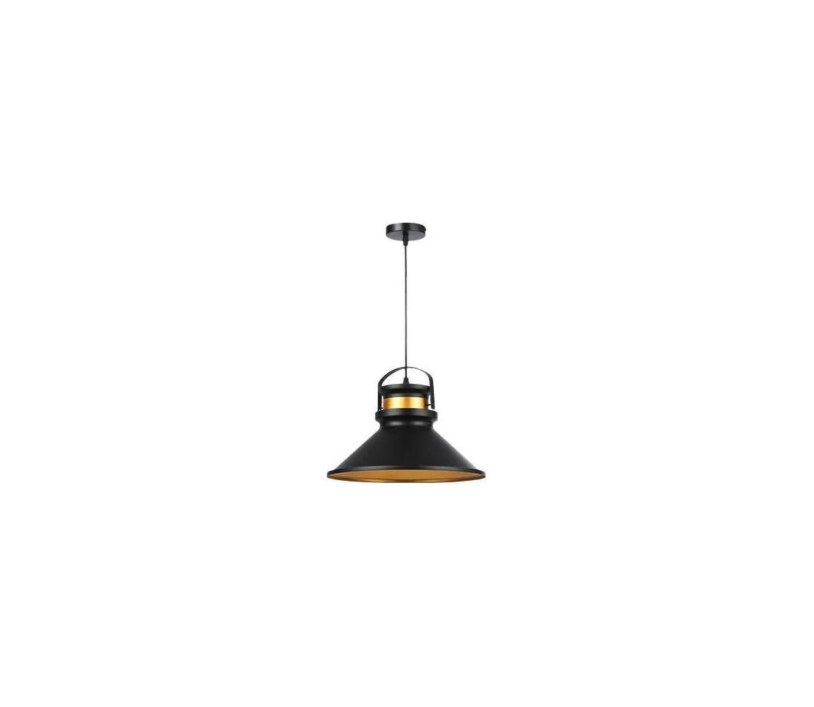 Żyrandol na lince TAO 1xE27/60W/230V śr. 37 cm czarny