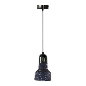 Żyrandol na lince TERRAZZO 1xE27/60W/230V śr. 12 cm czarny