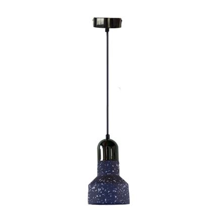 Żyrandol na lince TERRAZZO 1xE27/60W/230V śr. 12 cm czarny