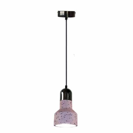 Żyrandol na lince TERRAZZO 1xE27/60W/230V śr. 12 cm czerwony