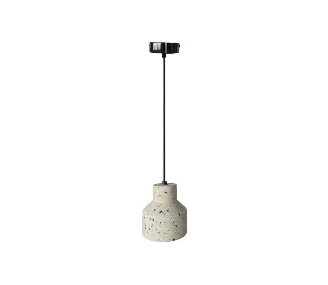 Żyrandol na lince TERRAZZO 1xE27/60W/230V śr. 12 cm kremowy