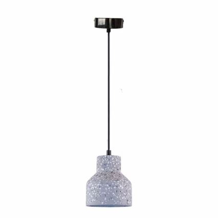 Żyrandol na lince TERRAZZO 1xE27/60W/230V śr. 12 cm szary