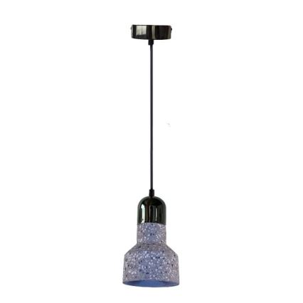 Żyrandol na lince TERRAZZO 1xE27/60W/230V śr. 12 cm szary