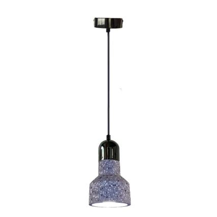 Żyrandol na lince TERRAZZO 1xE27/60W/230V śr. 12 cm szary