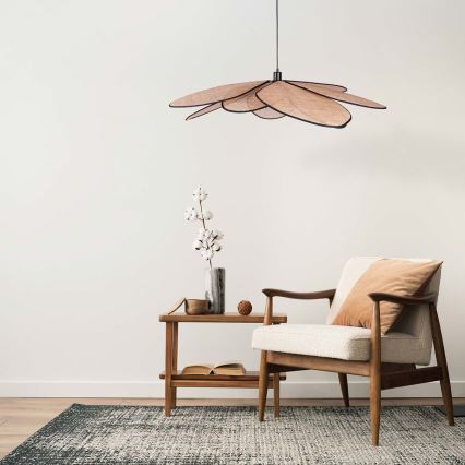 Żyrandol na lince TOBAGO 1xE27/20W/230V śr. 100 cm beżowy