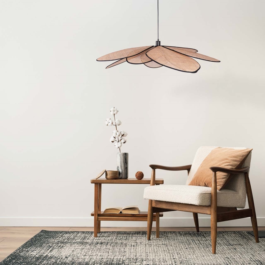 Żyrandol na lince TOBAGO 1xE27/20W/230V śr. 100 cm beżowy