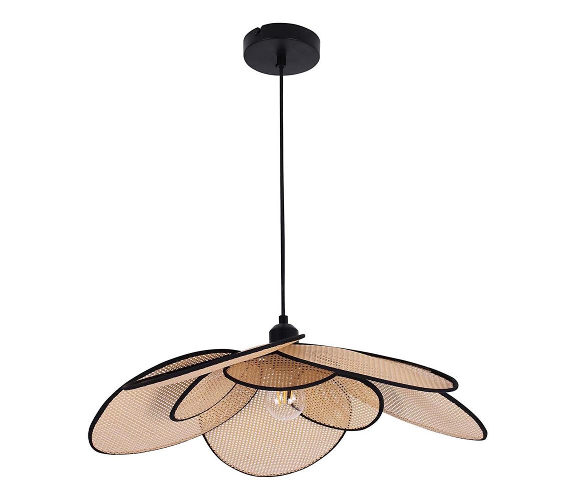 Żyrandol na lince TOBAGO 1xE27/20W/230V śr. 60 cm beżowy