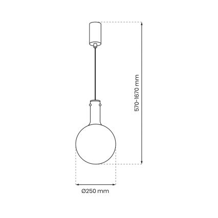 Żyrandol na lince TORONTO 1xGU10/8W/230V chrom błyszczący