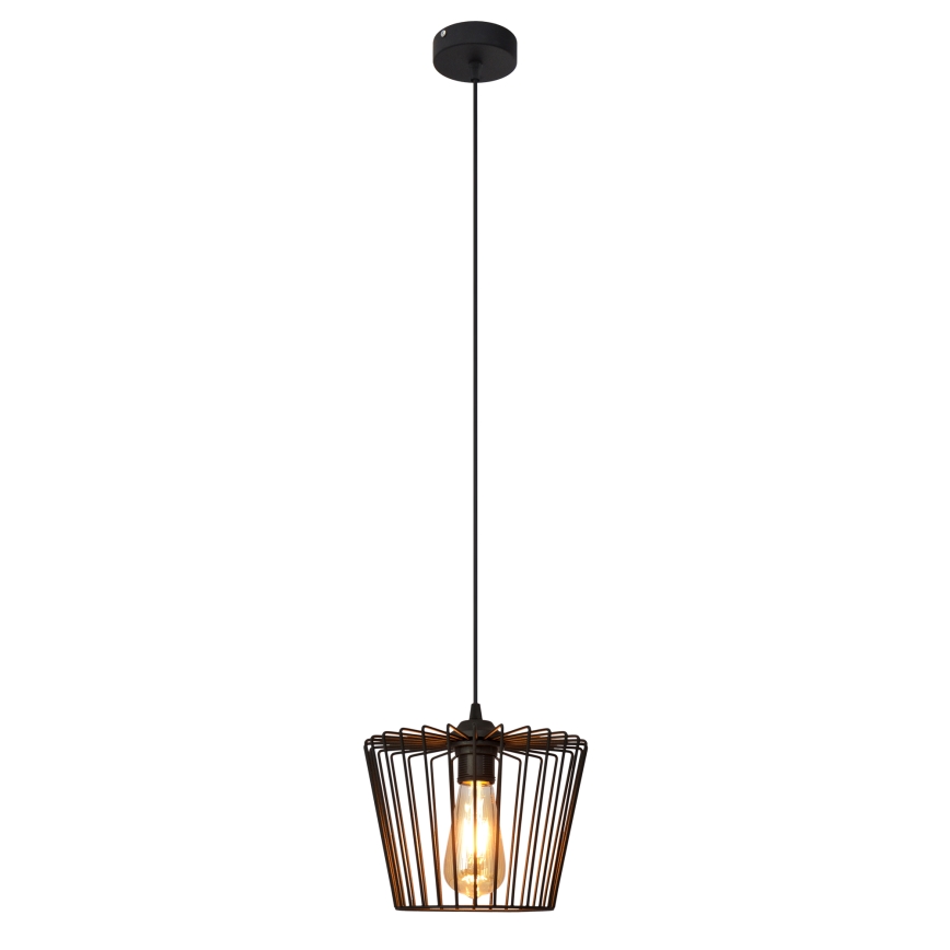 Żyrandol na lince TORRI 1xE27/15W/230V śr. 23 cm czarny