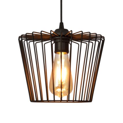Żyrandol na lince TORRI 1xE27/15W/230V śr. 23 cm czarny