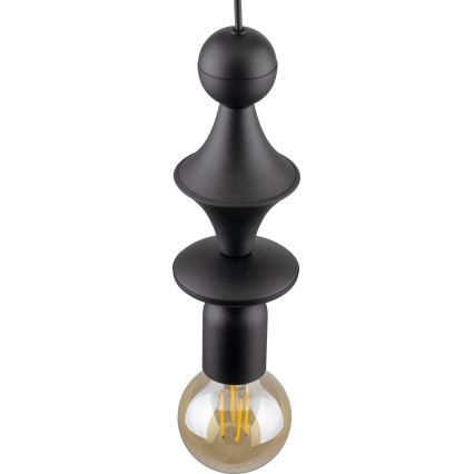 Żyrandol na lince TOWER 1xE27/15W/230V czarne