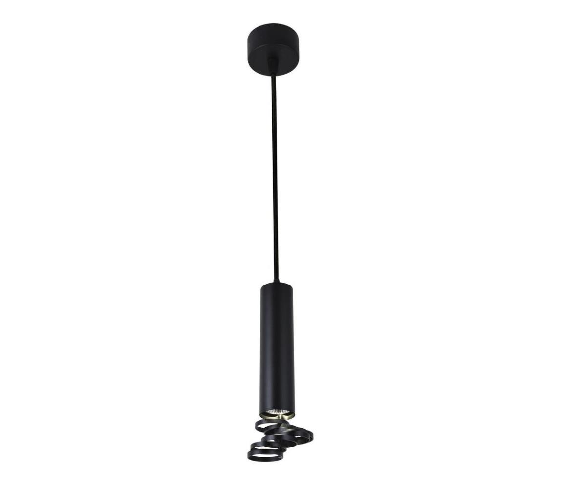 Żyrandol na lince TUBA 1xGU10/50W/230V czarny