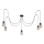 Żyrandol na lince TUBE LONG 5xE27/10W/230V czarny