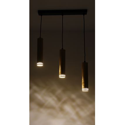 Żyrandol na lince TUBO 3xGU10/25W/230V