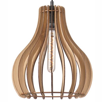 Żyrandol na lince TUCCI 1xE27/60W/230V śr. 29 cm dąb