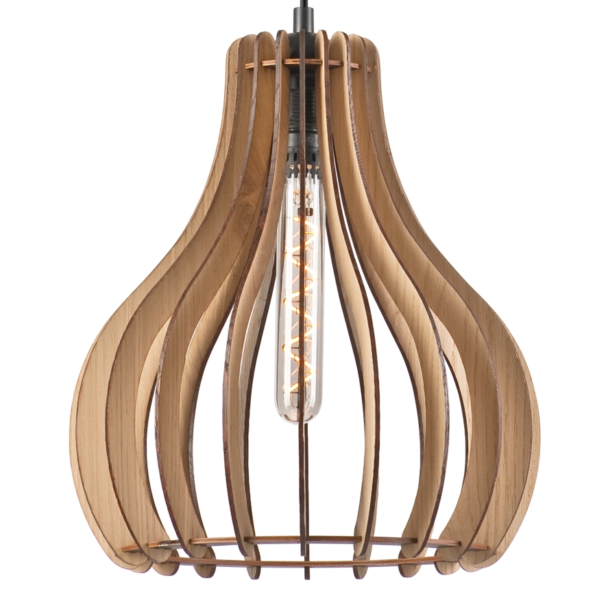 Żyrandol na lince TUCCI 1xE27/60W/230V śr. 29 cm dąb