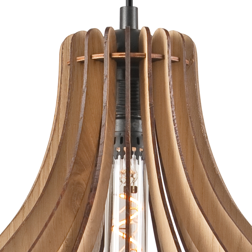 Żyrandol na lince TUCCI 1xE27/60W/230V śr. 29 cm dąb