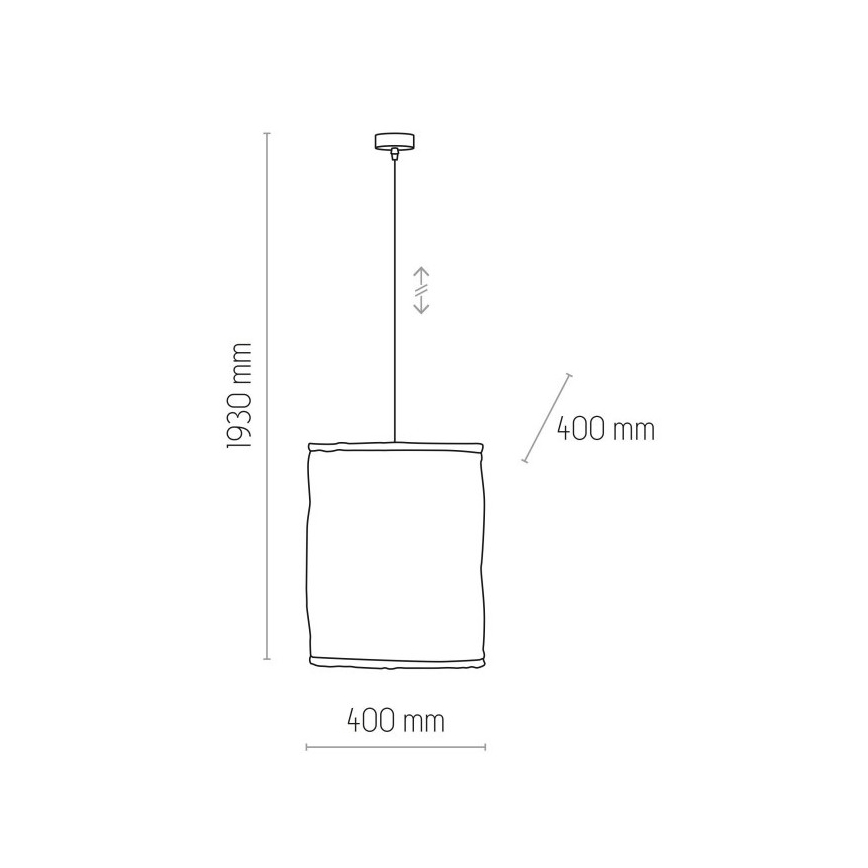 Żyrandol na lince TULUM 1xE27/15W/230V
