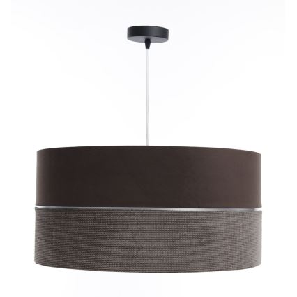 Żyrandol na lince TWIST 1xE27/60W/230V brązowe/srebrne