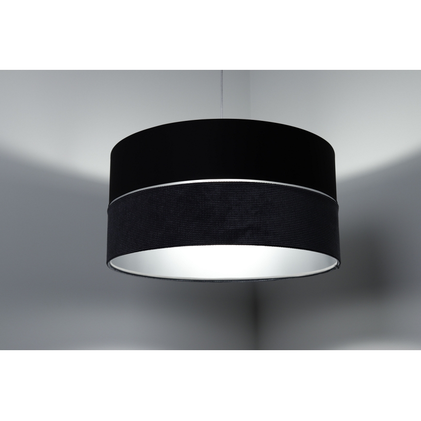 Żyrandol na lince TWIST 1xE27/60W/230V czarne/szare/srebrne