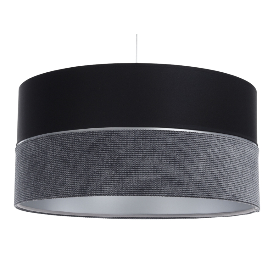 Żyrandol na lince TWIST 1xE27/60W/230V czarne/szare/srebrne