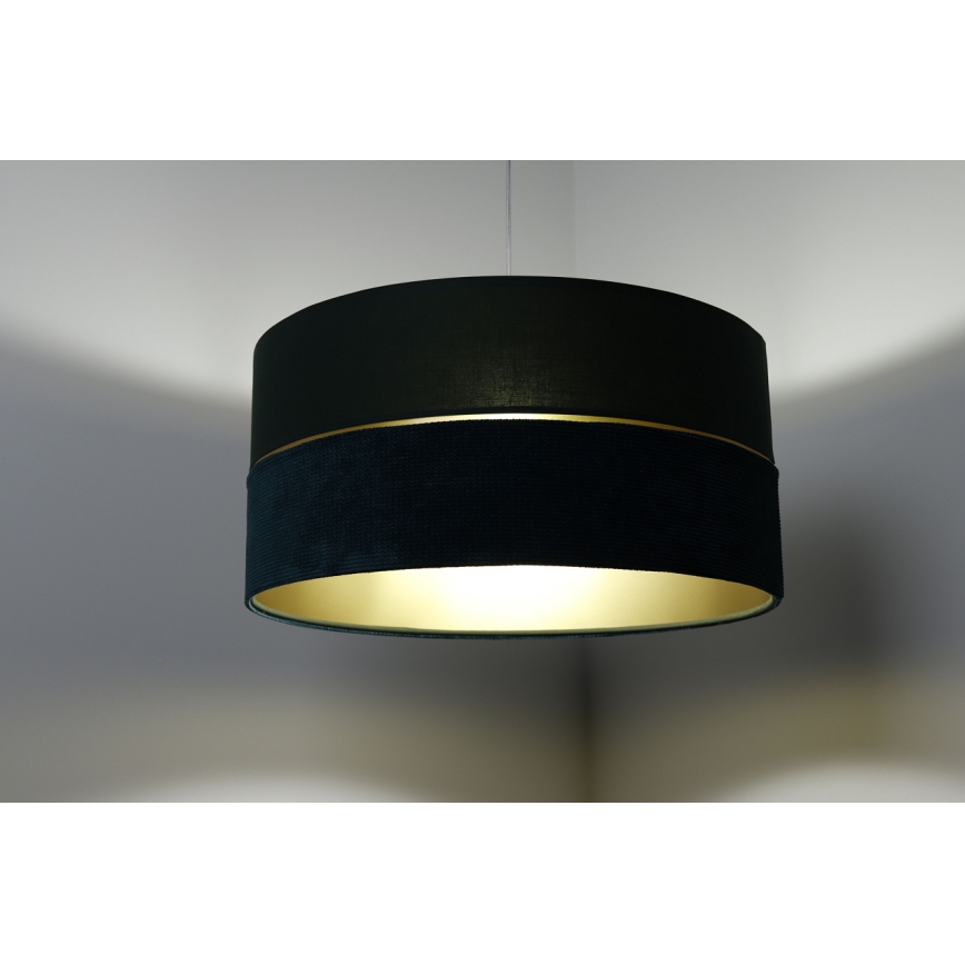 Żyrandol na lince TWIST 1xE27/60W/230V zielony/złoty