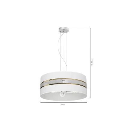 Żyrandol na lince ULTIMO 3xE27/60W/230V biały