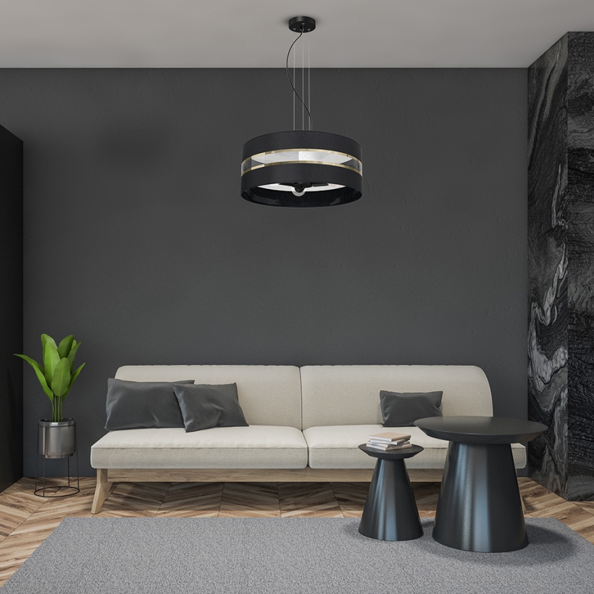 Żyrandol na lince ULTIMO 3xE27/60W/230V czarny