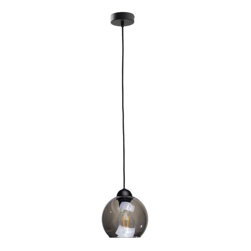 Żyrandol na lince UNO 1xE27/60W/230V czarny/dymna