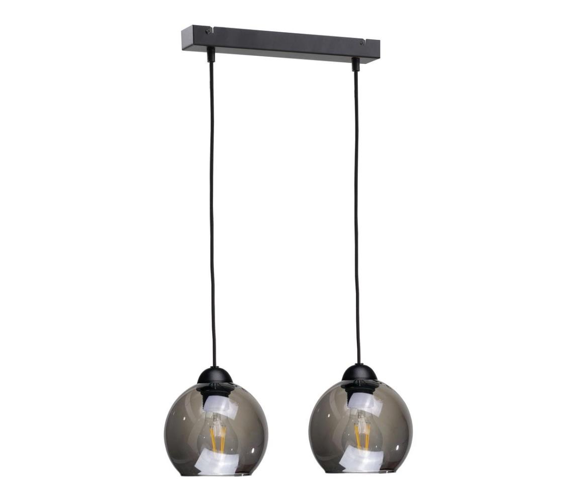 Żyrandol na lince UNO 2xE27/60W/230V czarny
