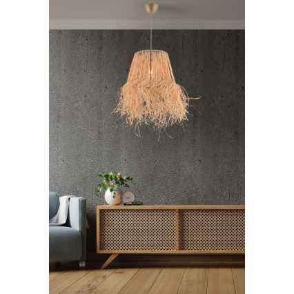 Żyrandol na lince VALANCE 1xE27/40W/230V brązowy